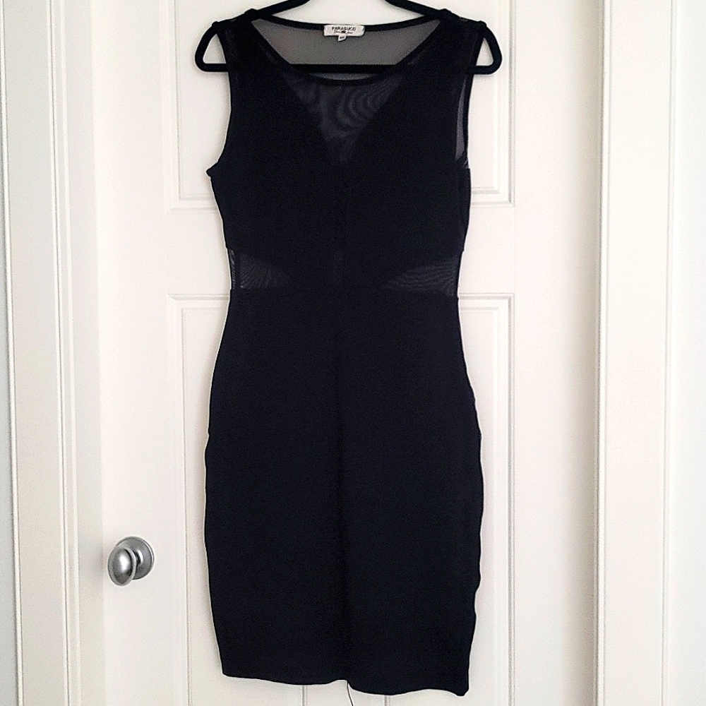 Parasuco Mesh Cutout Bodycon Dress